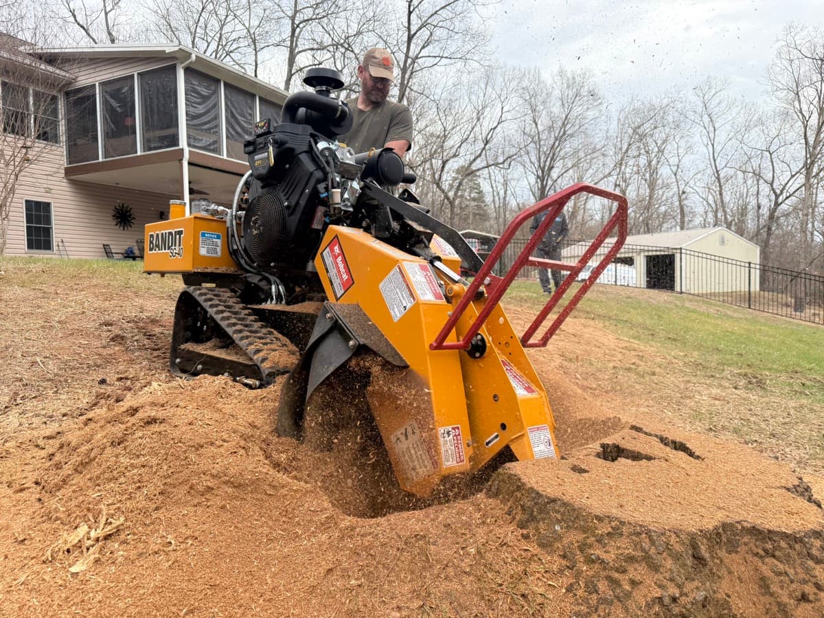 7 Stumps Ground Same Day in Spartanburg — $1,200 Job